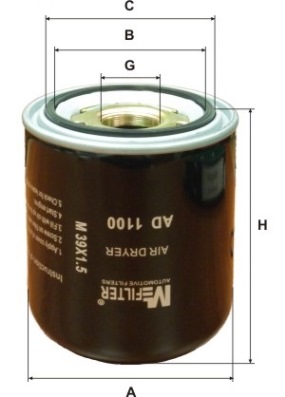 Element filtrant uscator aer, compresor AD 1100 MFILTER